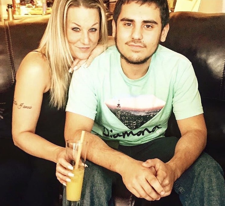 A photo of the author and her son