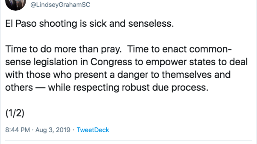 SUBJECT: In the Aftermath of the El Paso and Dayton Mass Shootings ...
